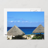 ニースブルー海とプログレッシソの空 ポストカード (正面/裏面)