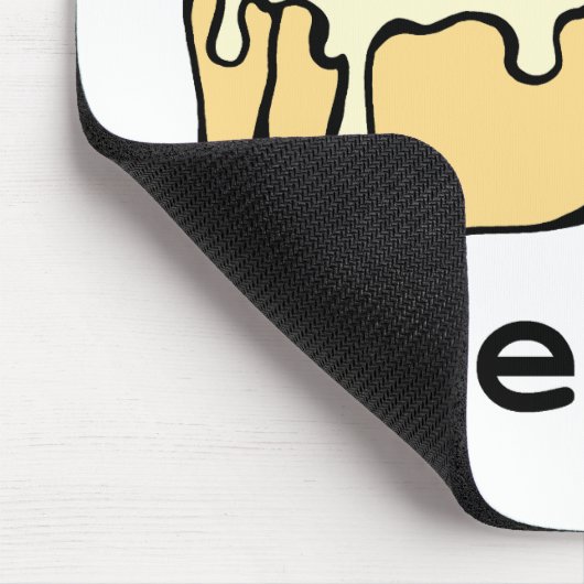 ニースブンシナモン転がガンおもしろいデザイン マウスパッド (コーナー)