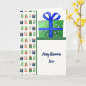 ニースプレゼント用クリスマスカードデザイン カード (黄色い花)