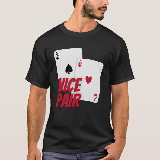 ニースペアトランプのポーカーエース Tシャツ (正面)