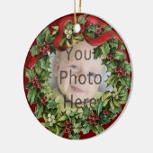 ニースホリーリースベビー初めてのクリスマスオーナメント セラミックオーナメント (左)