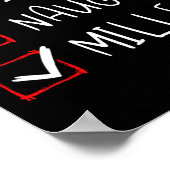 ニースミラーいけなクリスマスリストクリスマスサンタ・クラウス ポスター (角)