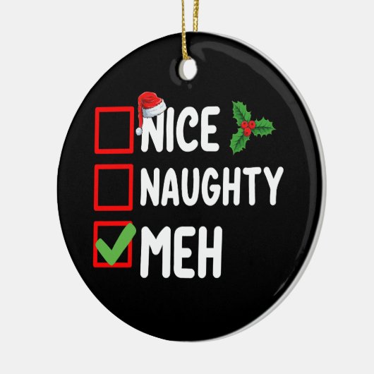 ニースメいけなスおもしろいクリスリスト セラミックオーナメント (左)