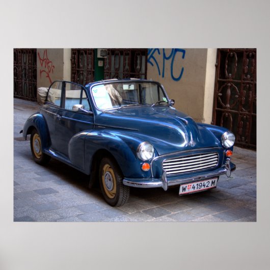 ニースモリスマイナーコンバーチブルツーラー ポスター (正面)