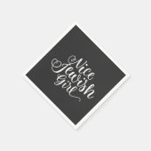 ニースユダヤ人ガールハヌッカユダヤおもしろい人 スタンダードカクテルナプキン (角)