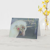 ニースユニコーン誕生日カードマジカル誕生日 カード (黄色い花)