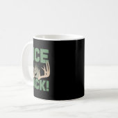 ニースラック〔雄ジカの〕枝角鹿おもしろい狩りハンターユーモア コーヒーマグカップ (正面左)