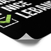 ニースレバいけなノンレバノンサンタクリスマスギフト ポスター (角)