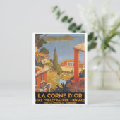 ニースヴィルフランシュモナコヴィンテージはがき ポストカード (スタンド正面)