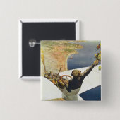 ニース会合のd'Aviation 缶バッジ (正面&裏面)