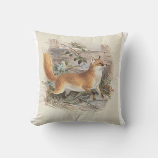 ニース伝統的スタイルフォックスランバー枕 クッション (正面)