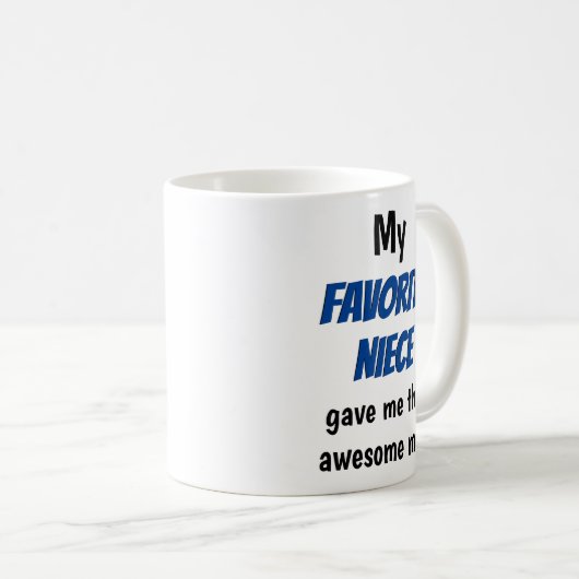 ニース伯お気に入りの父おもしろい コーヒーマグカップ (正面右)