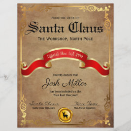 ニース公式リスト証明書