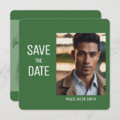 ニース写真卒業招待状日付の保存 セーブザデート (正面/裏面)