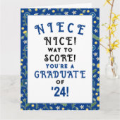 ニース卒業2024カード カード (黄色い花)