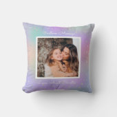 ニース叔母カスタムさんフォトパープル クッション (正面)