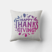 ニース文字ハッピー感謝祭葉秋付 クッション (裏面)