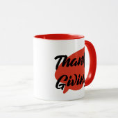 ニース文字感謝祭タイポグラフィオンリーフ マグカップ (正面右)