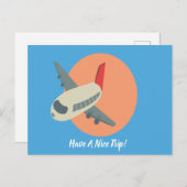 ニース旅行の郵便はがきを持って下さい ポストカード (正面/裏面)