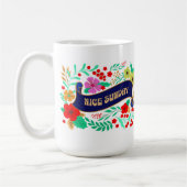 ニース日曜日のマグカップ コーヒーマグカップ (左)