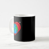 ニース母地球プラネット環境保護 コーヒーマグカップ (正面左)
