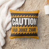 ニース注意文字デザインパパジョークゾーン クッション (ブランケット)