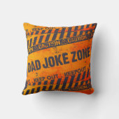 ニース注意文字デザインパパジョークゾーン クッション (裏面)