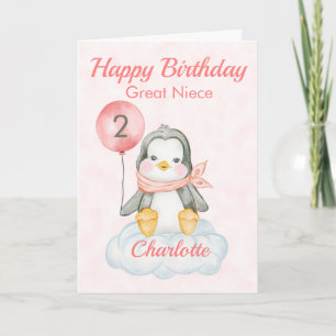 ニース素晴らしペンギン誕生日おめでとう カード