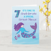 ニース素晴らし7th誕生日スパークリームメイド カード (黄色い花)