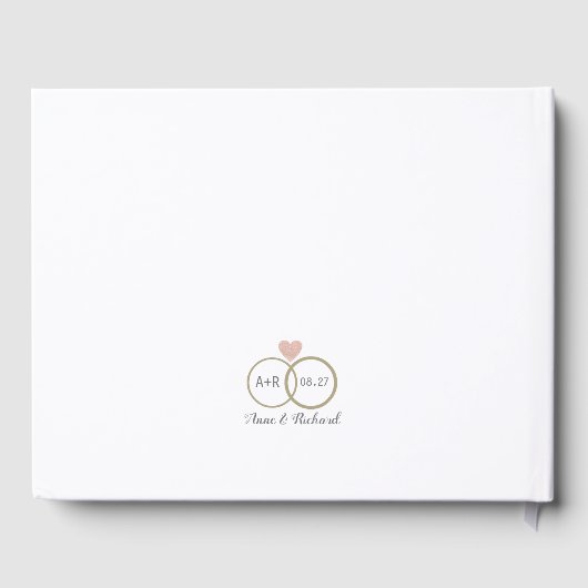 ニース結婚ゲストメッセージ愛 ゲストブック (裏面)