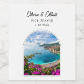 ニース結婚フランスのワインラベル ワインラベル (シングルラベル)