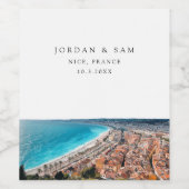 ニース結婚フランス ワインラベル (シングルラベル)