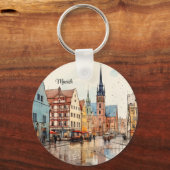 ニース色彩の鮮やかミュンヘン キーホルダー (正面)