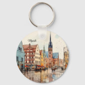 ニース色彩の鮮やかミュンヘン キーホルダー (裏面)