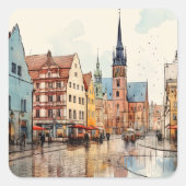 ニース色彩の鮮やかミュンヘン スクエアシール (正面)