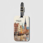 ニース色彩の鮮やかミュンヘン ラゲッジタグ (正面縦)