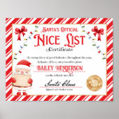 ニース認定証サンタクロース ポスター (正面)