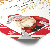 ニース認定証サンタクロース ポスター (角)