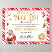 ニース認定証サンタクロース ポスター (正面)