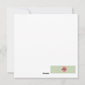 ニース誕生日カード – チーズをテーマにしたグリーティ予測できなング シーズンカード (裏面)