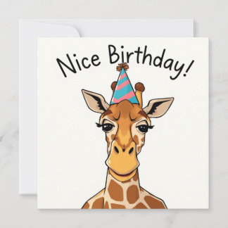 ニース誕生日カード – Giraffe Edition カード