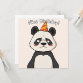 ニース誕生日カード – Panda Edition カード (正面/裏面インサイチュ)