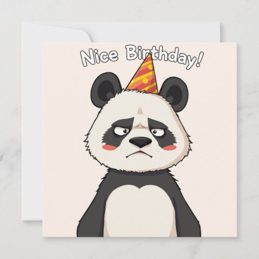 ニース誕生日カード – Panda Edition カード (正面)