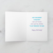 ニース誕生日素晴らしパーメイドウィズスパークリーグリッター カード (内部)