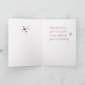 ニース15th誕生日熱狂するソックス カード (内部)