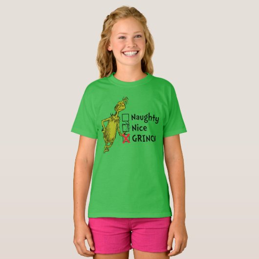 ニース、またいけなはグリンチ Tシャツ (正面フル)