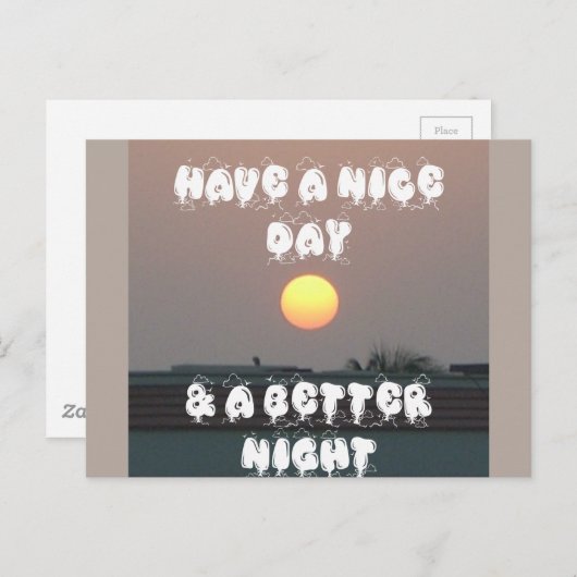 ニース・デイカスタマイズ製品 ポストカード (正面/裏面)