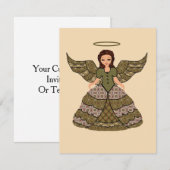 ニース·パッチワーク·エンジェル 招待状 (正面/裏面)