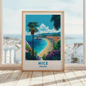 ニース フランス トラベルポスター ウォールアート