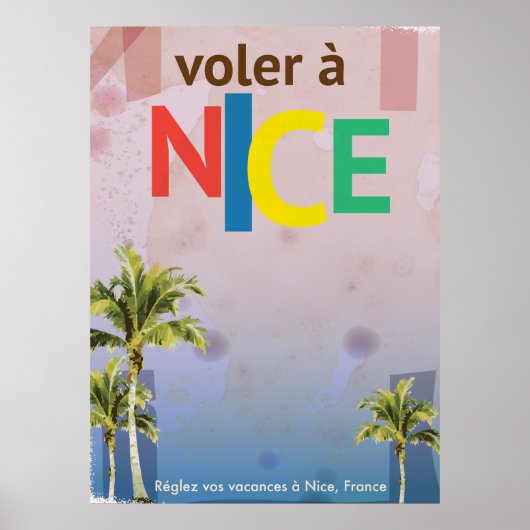 ニース フランス ヴィンテージ 旅行 ポスター (正面)